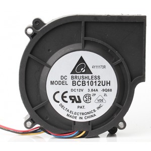Delta BCB1012UH -F00 12V 3.84A 3wires 4wires Cooling Fan