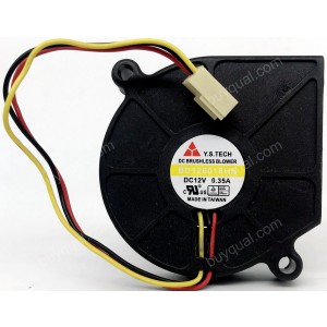 Y.S.TECH BD126018HB 12V 0.35A 3wires Cooling Fan