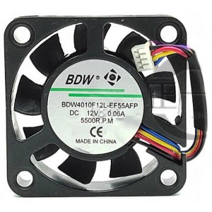 BDW BDW4010F12L 12V 0.06A 4wires Cooling Fan
