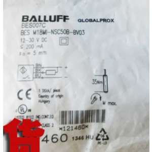BALLUFF BES M18MI-NSC50B-BV03 BES007C Inductive Proximity Switch - Original New