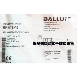 BALLUFF BES M08ED-PSC25F-S04G BES01P3 Inductive Proximity Switch - Original New