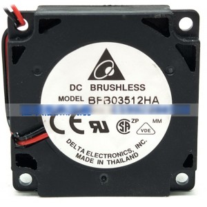 DELTA BFB03512HA 12V 0.11A 2wires Cooling Fan