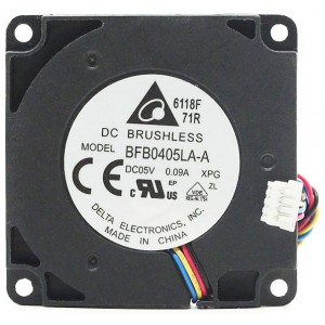Delta BFB0405LA-A 5V 0.09A 3wires Cooling Fan