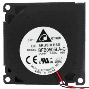 Delta BFB0505LA-C 5V 0.09A 2wires Cooling Fan 