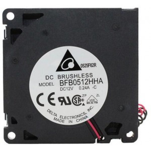 Delta BFB0512HHA-C 12V 0.24A 2wires Cooling Fan