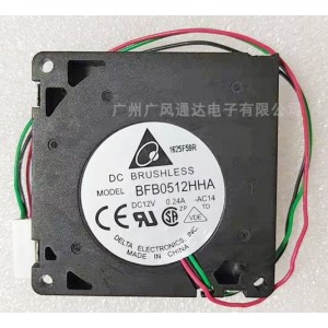 DELTA BFB0512HHA BFB0512HHA-AR00 12V 0.14A 0.24A 3wires Cooling Fan