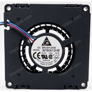 DELTA BFB0612HB 12V 0.32A 3wires Cooling Fan