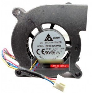 DELTA BFB0612MB -CN04 BFB0612MBCN04 12V 0.18A 4wires Cooling Fan 