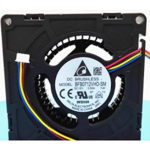 Delta BFB0712VHD-SM 12V 0.5A 4wires Cooling Fan 