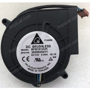 DELTA BFB1012UH 12V 6.00A 4wires cooling fan