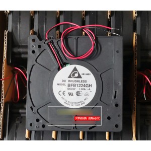 DELTA BFB1224GH BFB1224GH-A 24V 1.92A 2wires cooling fan - Original New