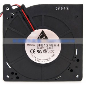 DELTA BFB1248HH 48V 0.33A 2wires Cooling Fan