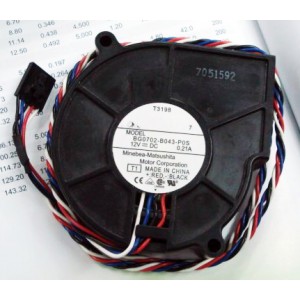 NMB BG0702-B043-POS 12V 0.21A 4wires Cooling Fan