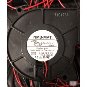 NMB BG0703-B045-000 12V 0.66A 2wires Cooling Fan