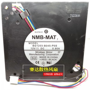 NMB BG1203-B045-P0S 12032GA-12N-WU 12V 0.9A 4wires Cooling Fan