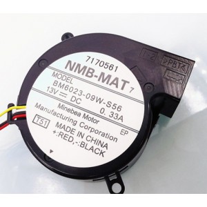 NMB BM6023-09W-S56 13V 0.33A 4wires Cooling Fan