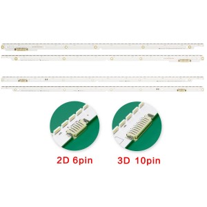 Samsung BN96-21711A BN96-21712A (2012SVS40_7032NNB_LEFT56 2012SVS40_7032NNB_RIGHT56) LED Backlight Strip/Bars (2 Strips )  for 2D 3D