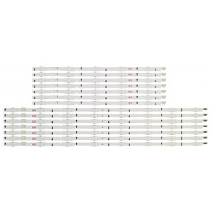 Samsung BN96-30433A / BN96-30434A / BN96-30421A D4GE-600DCA-R2 D4GE-600DCB-R2 2014SVS60F (BN41-02181A, 2014SVS60F_3228_R05, 2014SVS60F_3228_L08) LED Strips - 14 Strips