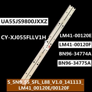 Samsung S_5N9_55_SFL_L88_V1.0_141113_LM41-00120E LM41-00120F ( V5EU_550SMA_R1 V5EU_550SMB_R1 ) BN96-34774A / BN96-34775A LED Backlight Strip/Bar (2 Strips)