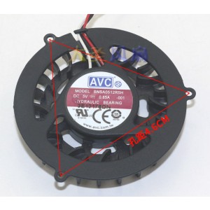 AVC BNSA0512R5H 5V 0.65A 3wires Cooling Fan