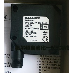 BALLUFF BOS 26K-PA-1IE-S4-C BOS008A Photoelectric Switch Sensor - Original New