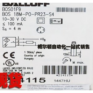 BALLUFF BOS01F9 BOS 18M-PO-PR23-S4 Photoelectric Switch Sensor - Original New