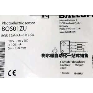 BALLUFF BOS 12M-PA-RH12-S4 BOS01ZU Sensor - Original New