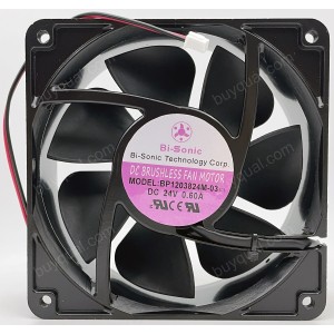 Bi-Sonic BP1203824M-03 24V 0.60A 2 Wires Cooling Fan 