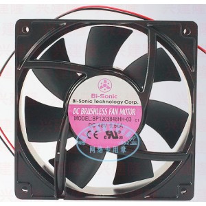 Bi-sonic BP1203848HH-03 48V 0.5A 24W 2wires Cooling Fan