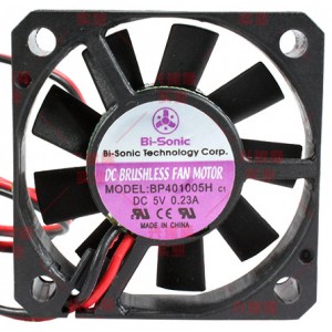 Bi-sonic BP401005H 5V 0.23A 2wires 3wires cooling fan