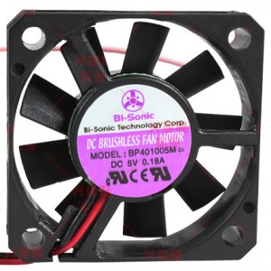 Bi-sonic BP401005M 5V 0.18A 2wires cooling fan