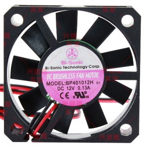 BI-Sonic BP401012H 12V 0.13A 2wires Cooling Fan
