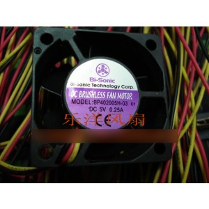 Bi-sonic BP402005H-03 5V 0.25A 3wires cooling fan