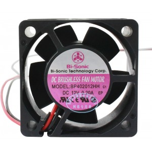 Bi-Sonic BP402012HH 12V 0.2A 2.4W 2wires Cooling Fan