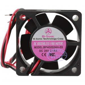 BI-Sonic BP402024H BP402024H-03 24V 0.18A 2wires Cooling Fan