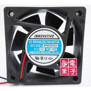 BI-Sonic BP602024H 24V 0.15A 2wires Cooling Fan