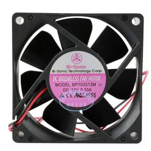 Bi-Sonic BP702512M 12V 0.33A 2wires Cooling Fan