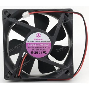 Bi-Sonic BP802524HL-03 24V 0.25A 2wires Cooling Fan