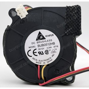 DELTA BUB0512HB 12V 0.24A 3wires Cooling Fan