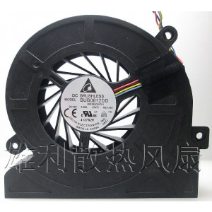 Delta BUB0812DD 12V 0.58A 4wires Cooling Fan