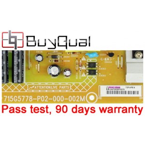 Sharp 715G5778-P02-000-002M PLTVDY401XXAA Power Supply / LED Board
