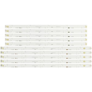 Hitachi KHP200650B KHP200649B LB-C490F14-E4-L-G1-DL1 LB-C490F14-E4-L-G1-DL2 (SVJ490A17 REV02 5LED L/R 141212) LED Backlight Strips (10 Strips) for LE49A509 LE49A6R9