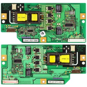 Toshiba HIU-813-M HIU-813-S HCP-1655E Backlight Inverter Board Pair for GTVL32W27HDF 32AV500U 32C3035DB