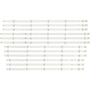 LG/Toshiba LC500DUE-SFR2 Strips, 6637L-0021A 6916L-1241A 6916L-1273A 6916L-1272A 6916L-1276A, 50" ROW2.1 REV 0.4 LED Backlight Strips (12 Strips) 