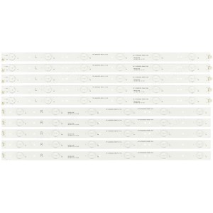 Hitachi SVJ490A06 SVJ490A06_REV03_6LED_R_140805 SVJ490A06_Rev04_6LED_L_150918 LED Backlight Strips (10 Strips) for LE49S508