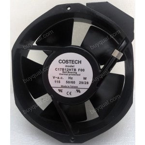 COSTECH C17B12HTB F00 115V 29/28W Cooling Fan