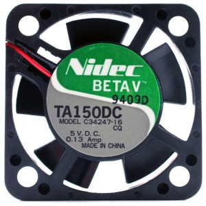 Nidec TA150DC C34247-16 5V 0.13A 2wires Cooling Fan