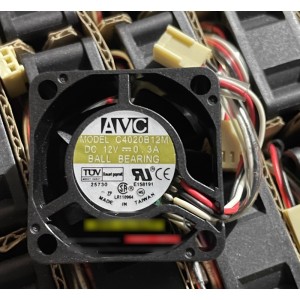 AVC C4020B12M 12V 0.3A 3wires Cooling Fan