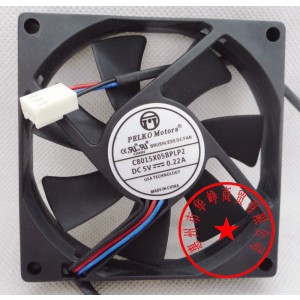 PELKO MOTORS C8015X05BPLP2 5V 0.22A 3wires Cooling Fan 