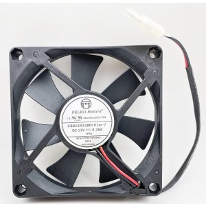 PELKO Motors C8015X12BPLP1W-7 12V 0.26A 2wires Cooling Fan 